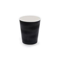 12oz Ripple Cup Black S Shape