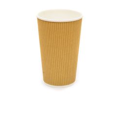 16oz Kraft Ripple Cup