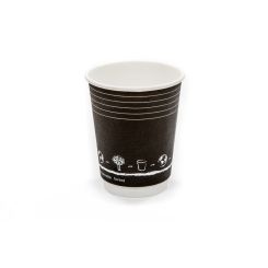 12oz Double Wall Paper Cup Generic Black