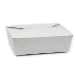 Disposable Paperboard Food Boxes #3 White