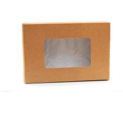 Standard Platter Sleeve Case with Window Kraft