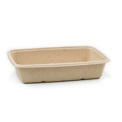 950ml Bagasse Rectangluar Container KRAFT