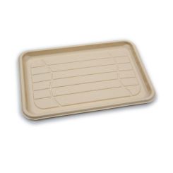 Large Bagasse Rectangular Platter KRAFT