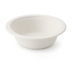 Bagasse Round Compostable Bowl 16oz White