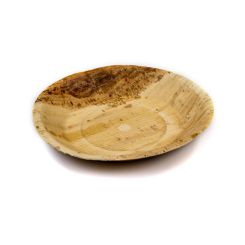 Biodegradable Round Palm Leaf Plate 22cm Natural