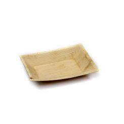 Biodegradable Cuadra Palm Leaf Plate 12x17cm Natural