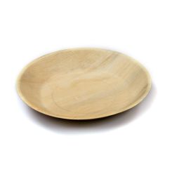 Biodegradable Round Palm Leaf Bowl 20cm Natural