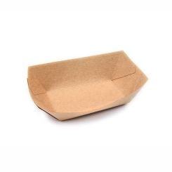 Small Paperboard Food Tray Kraft