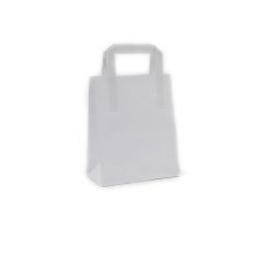 Small SOS Paper Bag White