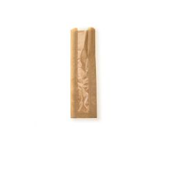Compostable Baguette Bags with Perforated Window KRAFT