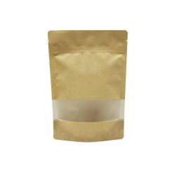 150g Fully Recyclable PE Pouch with Window Kraft