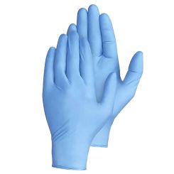 Extra Large Nitrile Powder Free Gloves - Blue
