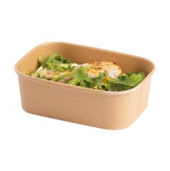 750ml Rectangular Paperboard Tray KRAFT