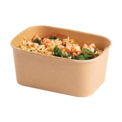 1000ml Rectangular Paperboard Tray KRAFT