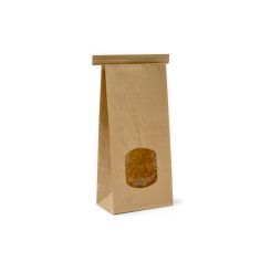 Medium T/T Paper Bag with Window Kraft