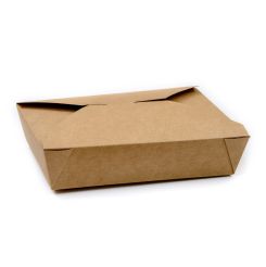Compostable Paperboard Food Box Size #2 Kraft