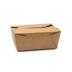 Compostable Paperboard Food Box Size #8 Kraft