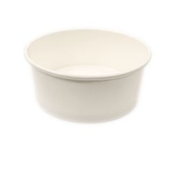 1000ml Round Paperboard Salad Bowl WHITE