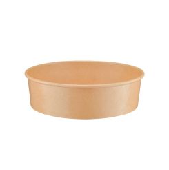 1300ml Round Paperboard Salad Bowl KRAFT