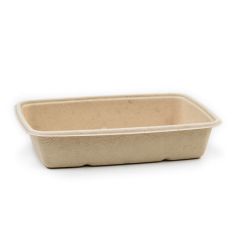 950ml Bagasse Rectangluar Container KRAFT