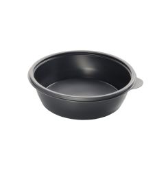 1000ml Microwaveable PP Round Bowl Black