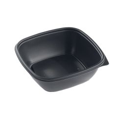 750ml Microwaveable PP Square Tray Black