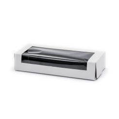 Sushi Box Paperboard with Window Small. WHITE