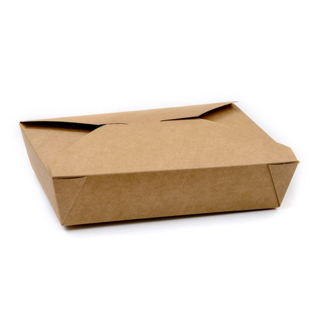 Compostable Paperboard Food Box Size #2 Kraft
