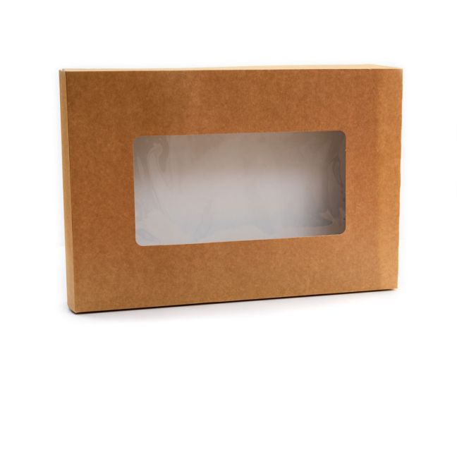 Large Platter Sleeve Case With Window Kraft