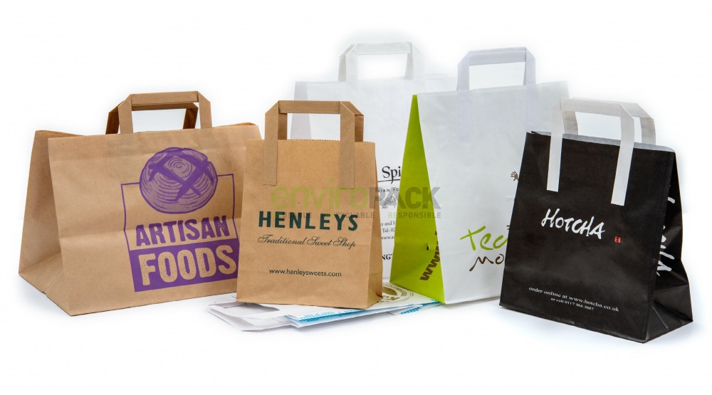 Printed Paper Take-away Bags